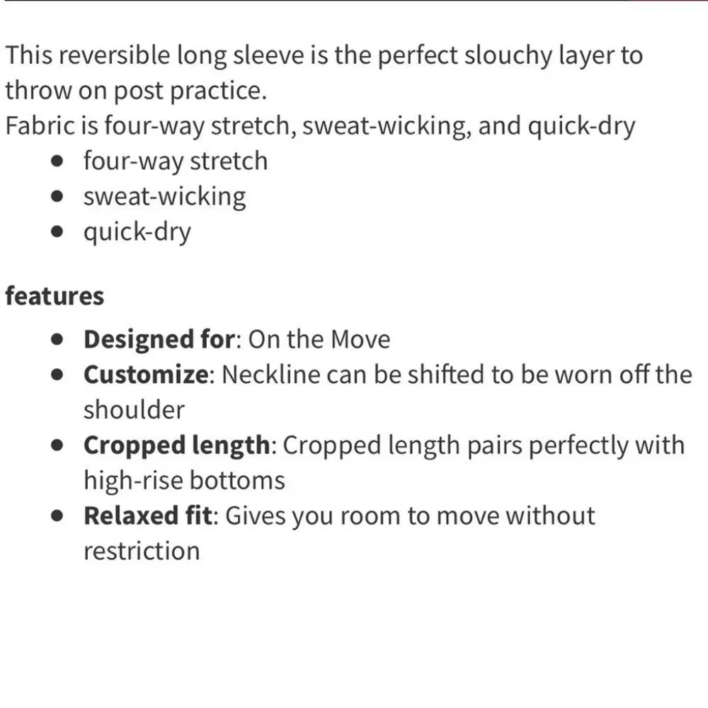 Lululemon Show Your Depth Long Sleeve Cropped Pullover Sweater - Picture 4 of 15